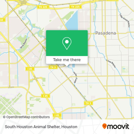 South Houston Animal Shelter map