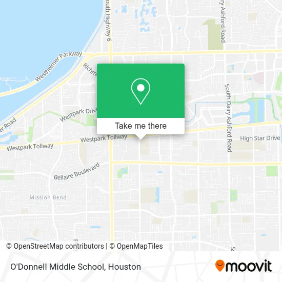 O'Donnell Middle School map