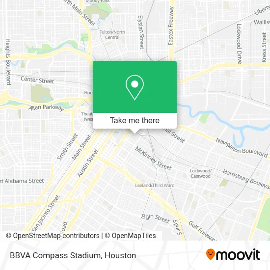 BBVA Compass Stadium map