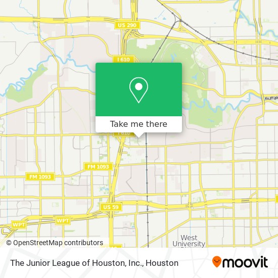 Mapa de The Junior League of Houston, Inc.