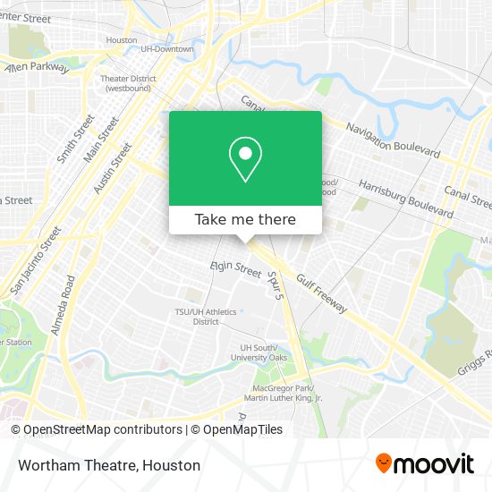 Wortham Theatre map