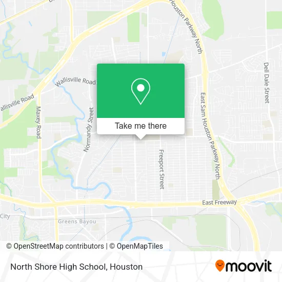 Mapa de North Shore High School