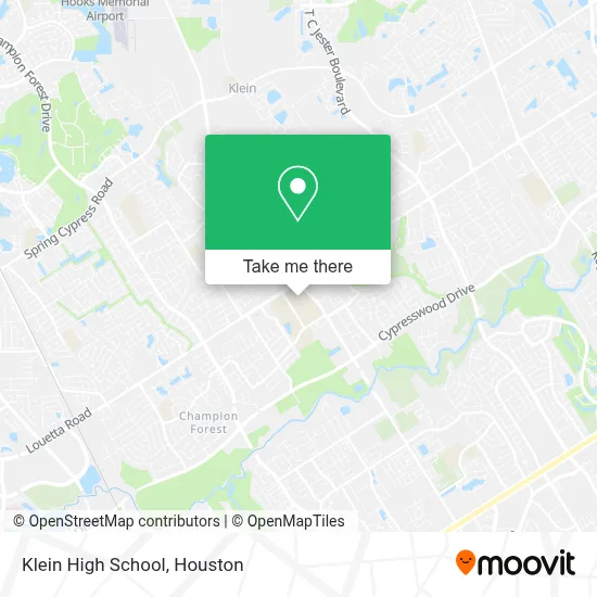 Klein High School map