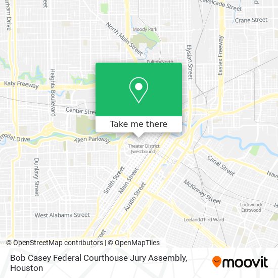 Bob Casey Federal Courthouse Jury Assembly map