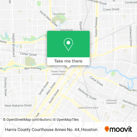 Harris County Courthouse Annex No. 44 map