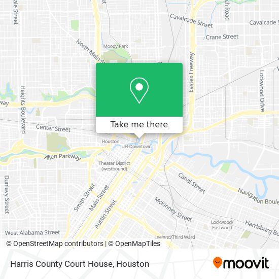 Harris County Court House map