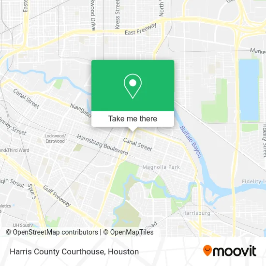Harris County Courthouse map