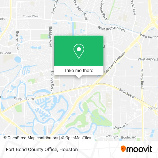 Fort Bend County Office map