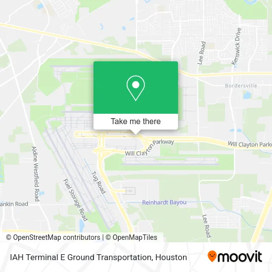 Mapa de IAH Terminal E Ground Transportation