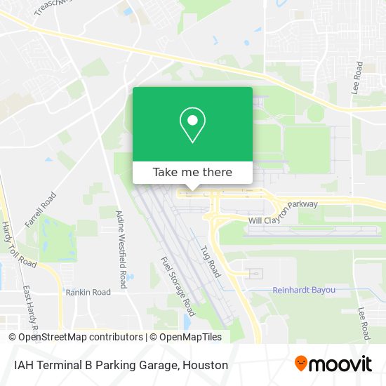 Iah Parking Garage Map How To Get To Iah Terminal B Parking Garage In Houston By Bus?