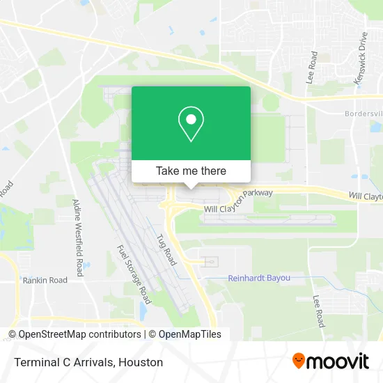 Terminal C Arrivals map