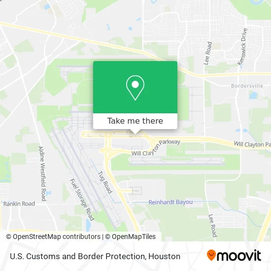 Mapa de U.S. Customs and Border Protection