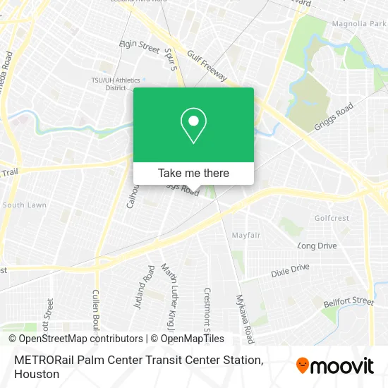 Mapa de METRORail Palm Center Transit Center Station