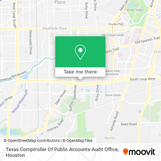 Texas Comptroller Of Public Accounts-Audit Office map