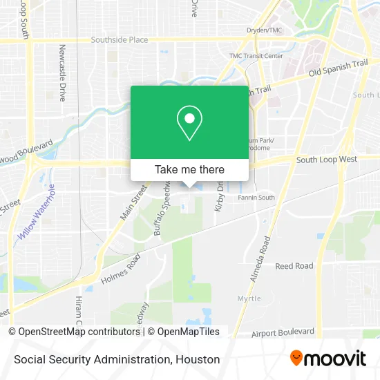 Mapa de Social Security Administration