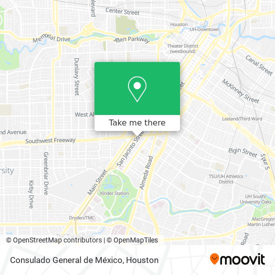 Consulado General de México map