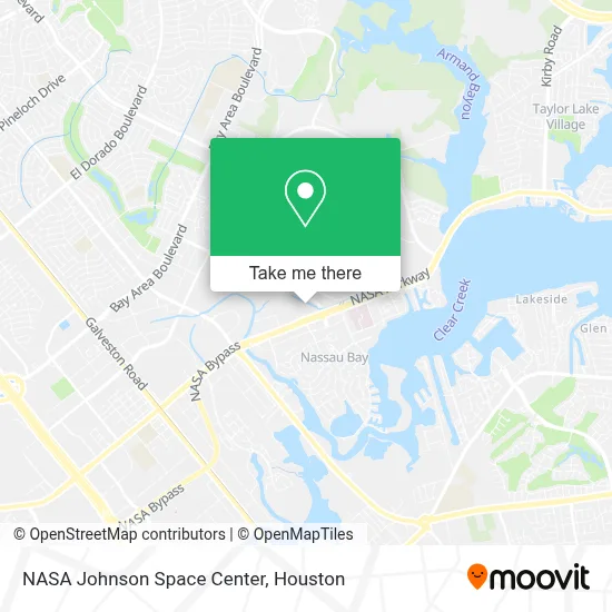 NASA Johnson Space Center map