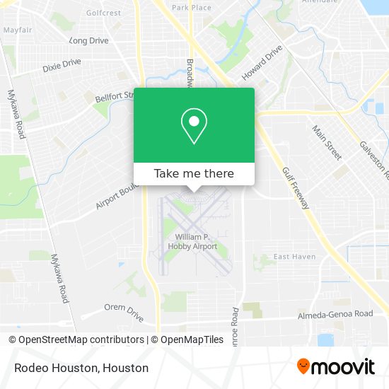 Rodeo Houston map