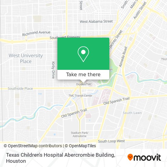 Texas Children's Hospital Abercrombie Building map