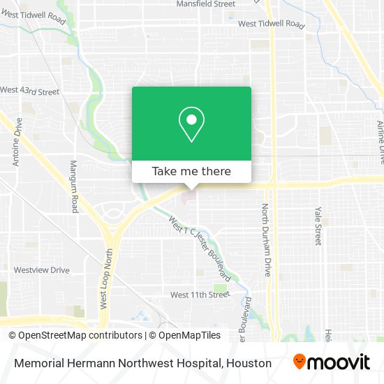 Memorial Hermann Northwest Hospital map