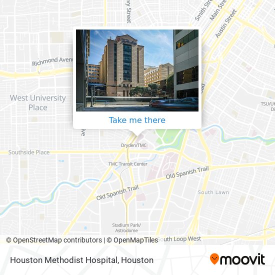 Houston Methodist Hospital map