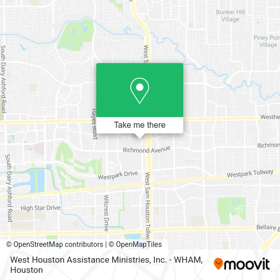 Mapa de West Houston Assistance Ministries, Inc. - WHAM