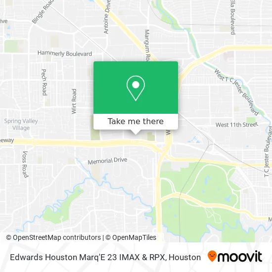 Edwards Houston Marq'E 23 IMAX & RPX map