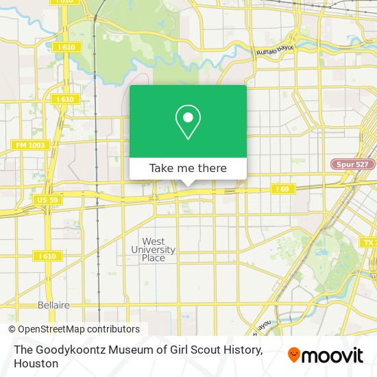 The Goodykoontz Museum of Girl Scout History map