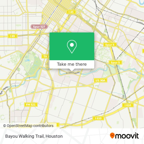 Bayou Walking Trail map