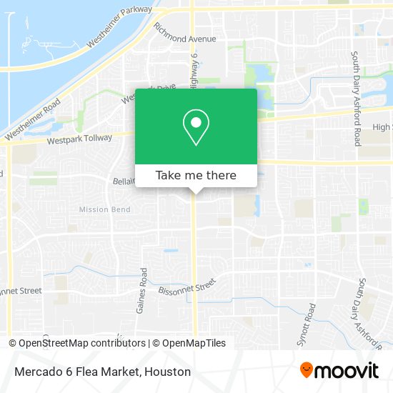 Mercado 6 Flea Market map