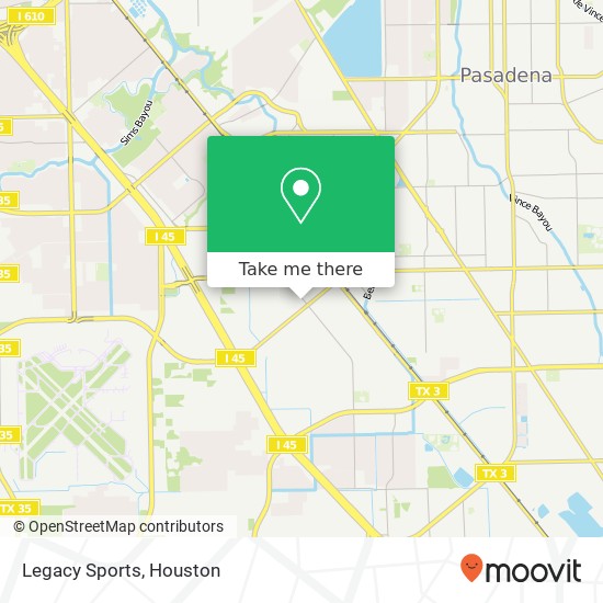 Legacy Sports map