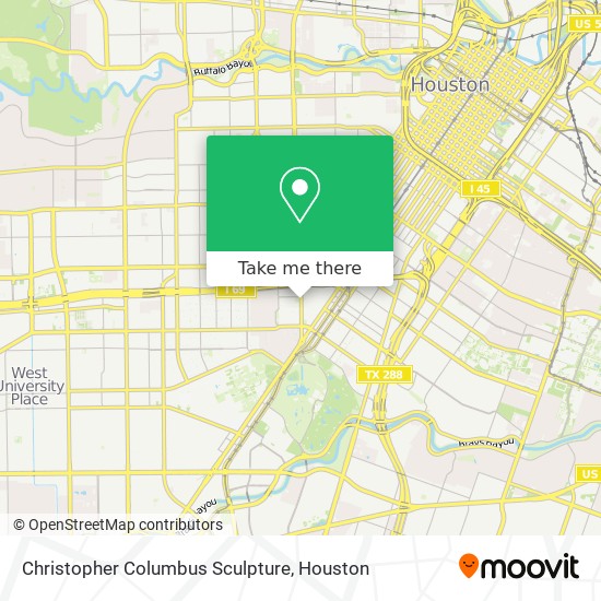 Christopher Columbus Sculpture map