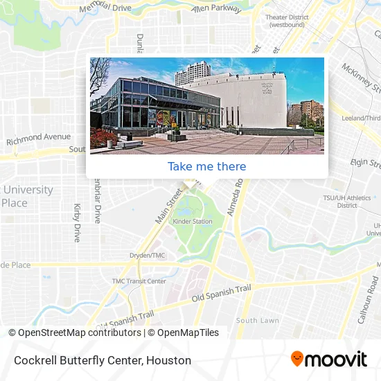 Cockrell Butterfly Center map