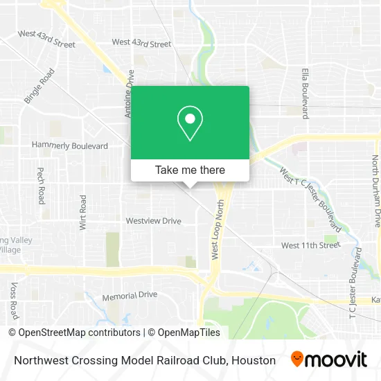 Mapa de Northwest Crossing Model Railroad Club