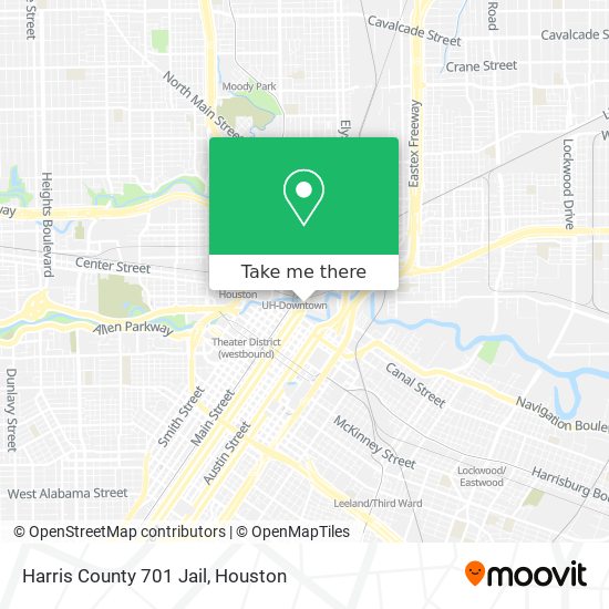 Harris County 701 Jail map