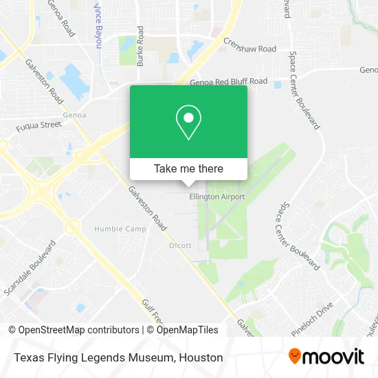 Texas Flying Legends Museum map