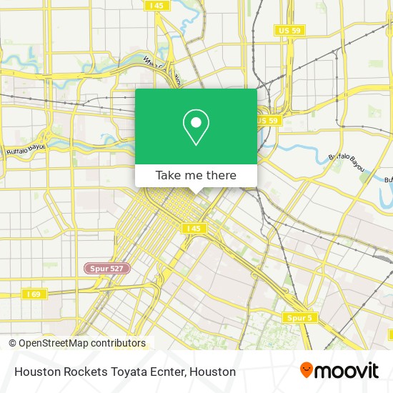 Houston Rockets Toyata Ecnter map