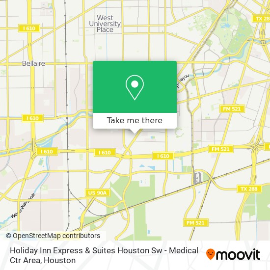 Mapa de Holiday Inn Express & Suites Houston Sw - Medical Ctr Area