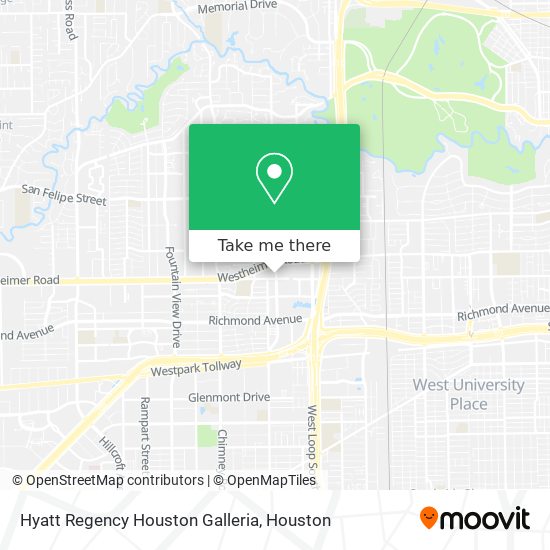 Hyatt Regency Houston Galleria map