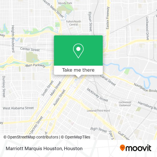 Marriott Marquis Houston map