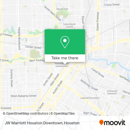 JW Marriott Houston Downtown map