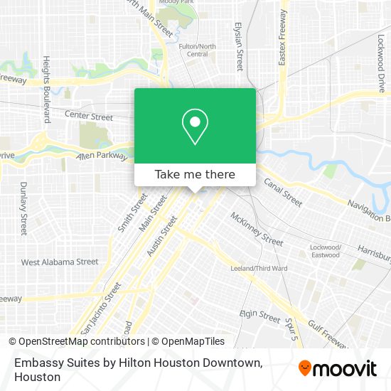 Embassy Suites by Hilton Houston Downtown map