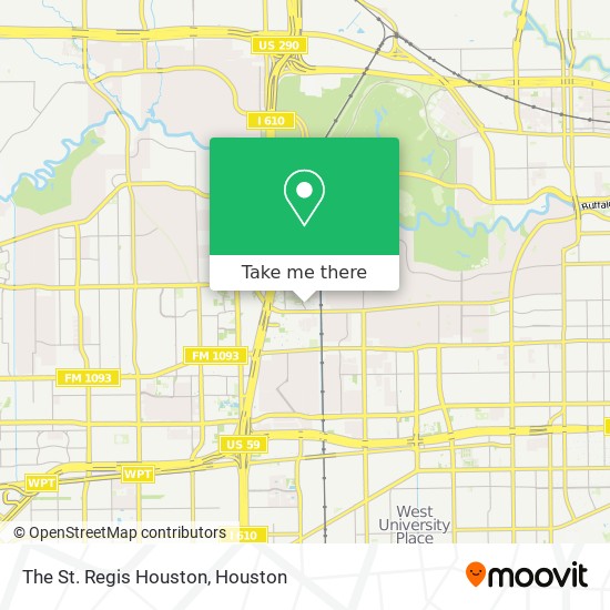 Mapa de The St. Regis Houston