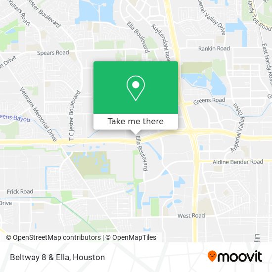 Beltway 8 & Ella map