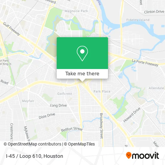 I-45 / Loop 610 map