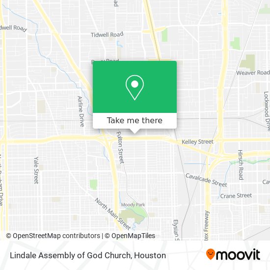 Mapa de Lindale Assembly of God Church