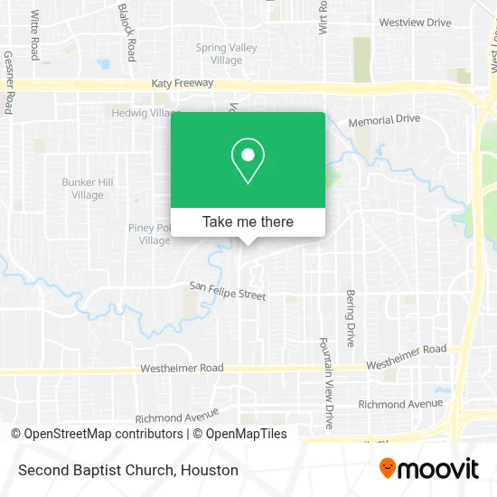 Second Baptist Church map