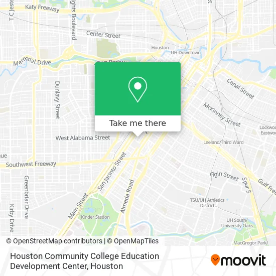 Houston Community College Education Development Center map
