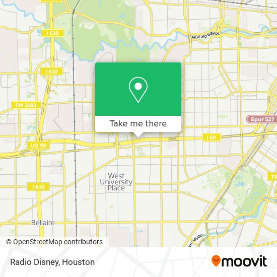 Radio Disney map