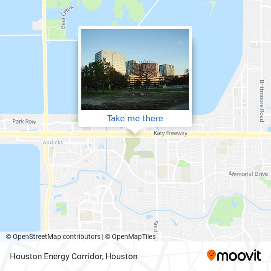 Houston Energy Corridor map